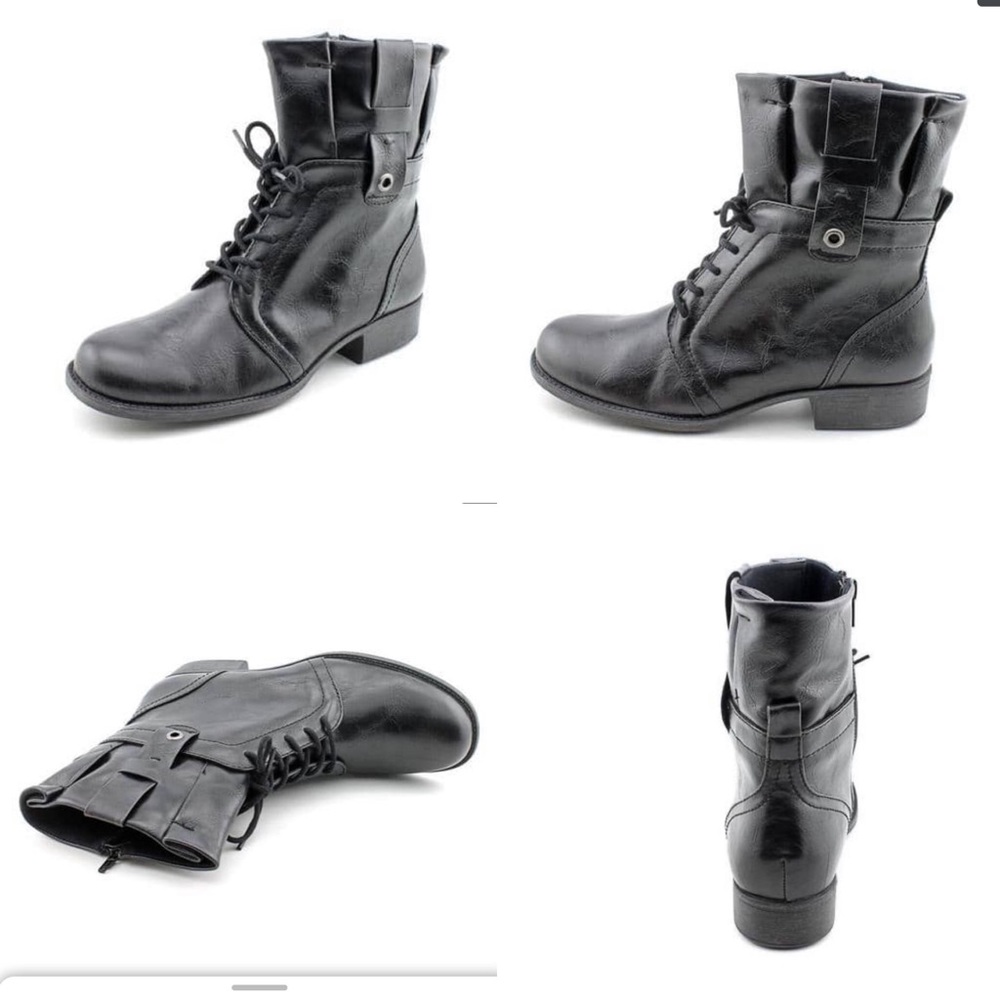 Kim Rogers Harlo Black Faux Leather Boots